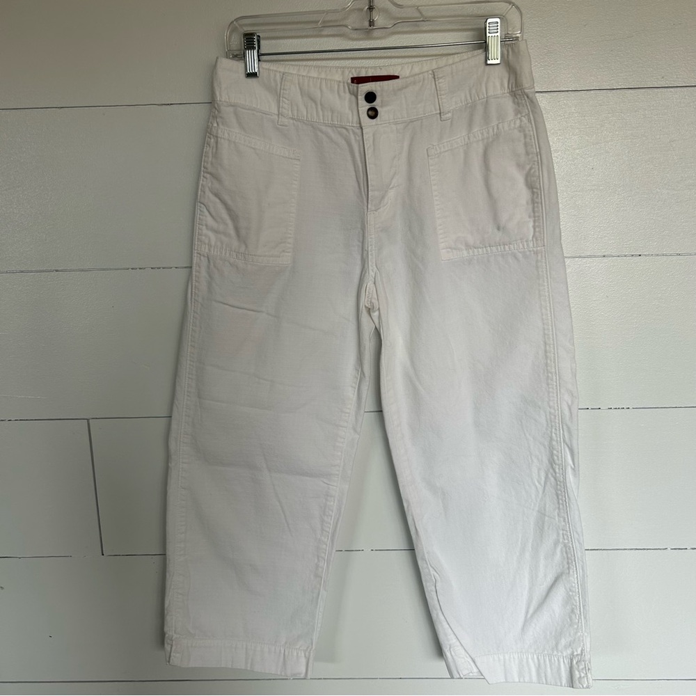 Y2K Lee Jeans- prominent front patch pockets, (utility-style) cropped mid-rise